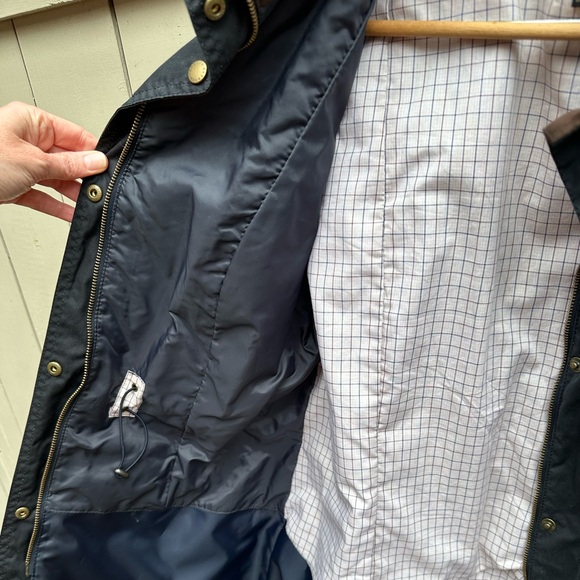 Barbour Navy Badminton Utility Jacket Size 12 - Picture 10 of 10